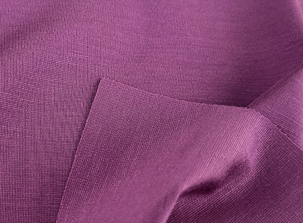 Purple Ponte Roma Raw Textile